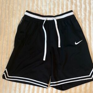 Nike Men's Black Shorts with White Trim